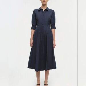 Jonathan Simkhai Navy Long Sleeve Dress